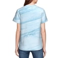thumbnail image 7 of Wukai Blue Marble Youth Unisex Short Sleeve T-Shirt for Boys, Girls, Teens, and Kids-Large, 7 of 7