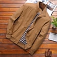 thumbnail image 4 of Abrigo de hombre, abrigo informal de negocios, abrigo ligero de color sólido para primavera y otoño para hombre, 4 of 6