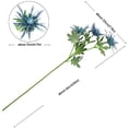 thumbnail image 2 of Viworld Real Size Artificial Thistle Flowers Real Touch 8 Stems Rustic Blue Thistle Decor Spray Eryngium | Sea Holly for Wedding Bouquet Centerpiece 26 inches, 2 of 6