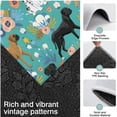 thumbnail image 3 of Dog Pattern with Pioneer Flower Background Kitchen Rugs Sets Of 3,Kitchen Runner Rugs Non Skid Washable,Decorative Kitchen Floor Mats for Kitchen,Sink,Laundry,17"x30"+ 17"x47" + 17"x59", 3 of 6
