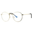 thumbnail image 1 of Eyeglasses Pro Acme Classic, marco redondo de metal, filtro azul, 1 of 7