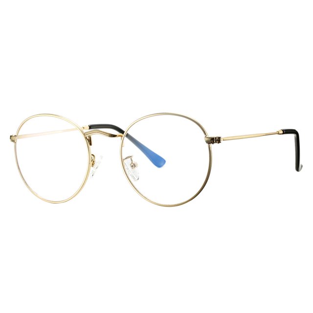 Eyeglasses Pro Acme Classic, marco redondo de metal, filtro azul