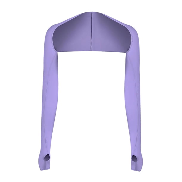 Mangas de chal refrescantes para el brazo, protección solar de verano, unisex, para montar a caballo y deportes al aire libre. Morado claro
