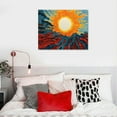 thumbnail image 4 of COMIO Boho Minimalist Wall Art Sun Ray Boho Canvas Prints Mid Century Modern Pictures Sunrise Sunset Poster Sun And Sea Art Mid Century Modern Paintings For Wall Boho Artwork Sun Line Art  No Frame, 4 of 4