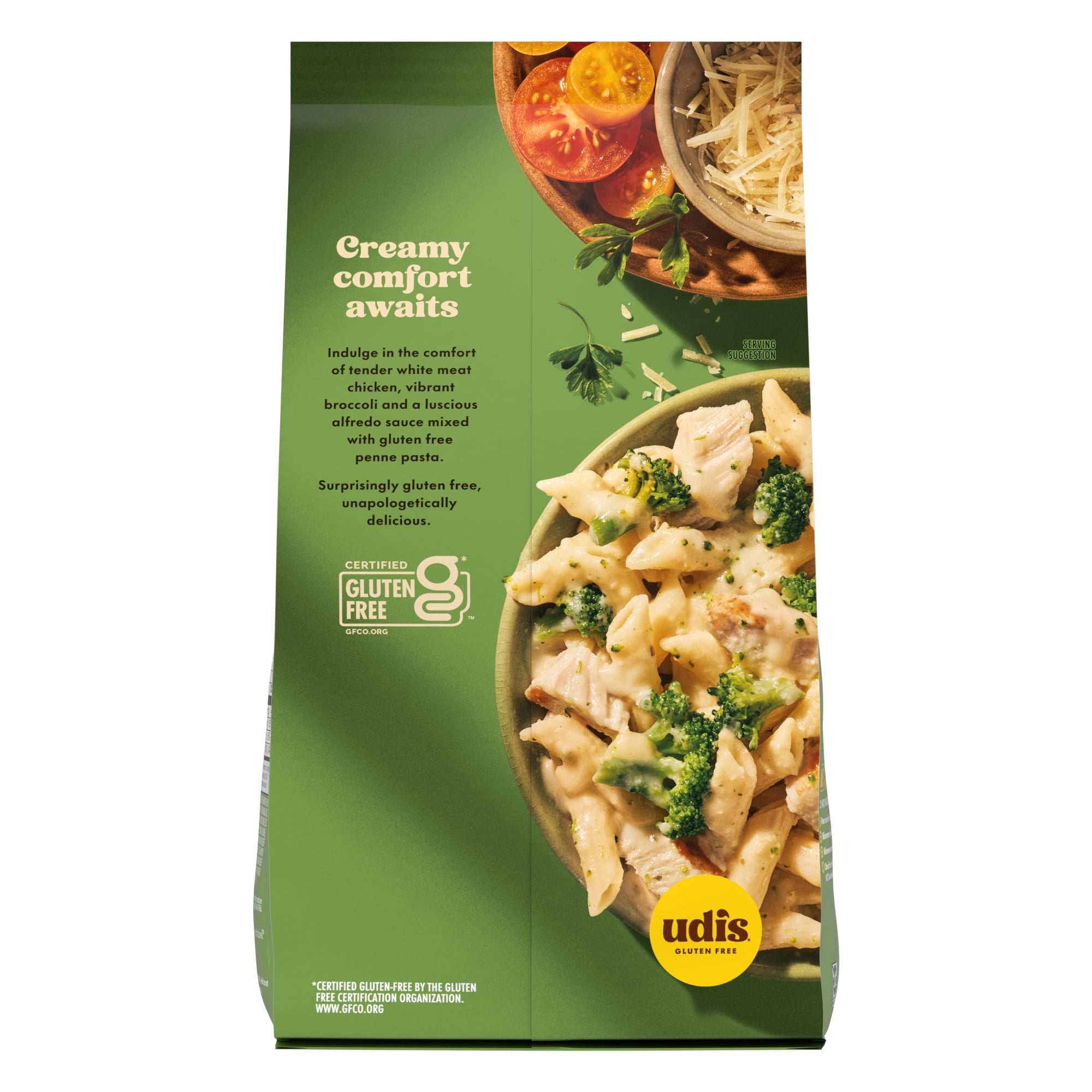 Udi's Gluten Free Grilled Chicken Alfredo, 18 oz (Frozen)