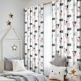 thumbnail image 5 of Blackout Kids Curtains,White Cow Moo Pattern Childrens Insulated Curtains Set Of 2,Bedroom Essentials,Toddler Room Decor 52x84in(132x213cm), 5 of 5