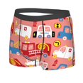 thumbnail image 2 of Disketp Cartoon With Traffic Elements Men'S Boxer Briefs,Soft And Breathable Cotton Underwear With Comfortflex Waistband, 2 of 8