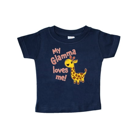 

Inktastic My Glamma Loves me- cute giraffe Gift Baby Boy or Baby Girl T-Shirt