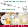 thumbnail image 6 of 3PCS Hand Push Whisk,Stainless steel whisk,12 inch Semi-Automatic Egg Whisk, Stainless Steel Egg Whisk for Home Blending, Whisking, Beating, Stirring, 6 of 8