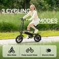 thumbnail image 4 of Ktaxon 14" Folding Electric Bike for Adults Teens, 500W 36V/7.8 AH, Pedal-Assist, Commuter Cruiser City E Bike, 4 of 9