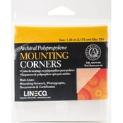 Polypropylene Photo Mounting Corners 256/Pkg-Clear 1.25"