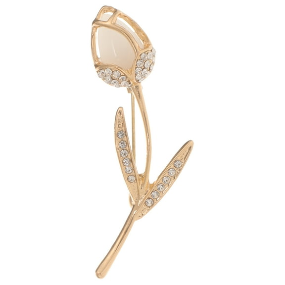 MLINS Clothing Brooch Pin Delicate Decorative Pin Tulip Flower Brooch Pin Prom Jewelry for Women