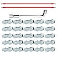 thumbnail image 4 of 25Pcs Corrosions Resistant Polyethylene Wire Rope Clamps Designs Accessory for Secure Electrical Fencing Connection, 4 of 8