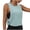 Mint Green, variant on Staron Women's Casual Solid Color Sports Tank Top with Side Cutouts Round Neck Sleeveless Comfy Fashion Yoga Workout Vest, Black S