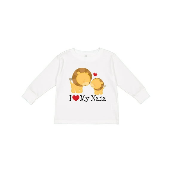 Inktastic I Love My Nana Boys or Girls Long Sleeve Toddler T-Shirt