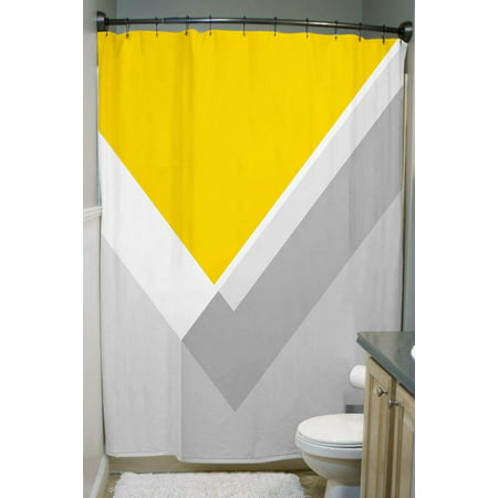 Abstract Geometric Shower Curtain, Mens Bathroom Shower Curtains