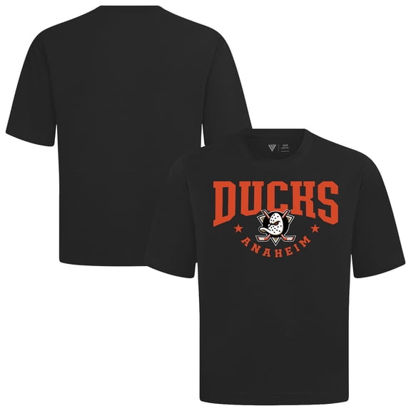 Men's Levelwear Black Anaheim Ducks Luxe Signature Knit T-Shirt