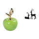 thumbnail image 1 of Escultura De Fruta De Cerámica Y Figura De Reno De Resina, Obra De Arte Animal Para El Hogar, Cafetería, Sala De Estudio, Sala De Estar, Balcón, Regalo De Decoración Navideña., 1 of 8