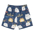 thumbnail image 2 of Cute Dog House Bowl Pattern Swim Trunks Quick Dry Beach Pool Board Shorts Lightweight Stylish Print Sizes 2T to XL, 2 of 8