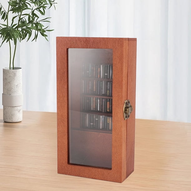 Estantería Para Aliviar La Ansiedad, Mueble Para Libros Con Ventana Transparente, Adorno, Liberación De Presión, Diseño Exquisito, Resistente Y Confiable, Madera Maciza Con 1