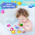 thumbnail image 6 of sixwipe 8 Pack Light Up Bath Toys, Water Activated LED No Hole Pool  Toys Set, Glowing Flashing Cartoon Animals Design for Toddlers 3+, Bath Time & Pool Party Fun, Gifts for Kids Boys Girls, 6 of 7