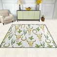 thumbnail image 3 of Coolnut Cactus Buffalo Skull Pattern Lightweight Area Rugs Carpet Mats Floor Rug Home Decor for Kids Room Living Room, 80"x 58", 3 of 6
