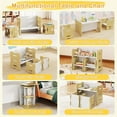 thumbnail image 4 of OLAKIDS Kids Table and Chair Set, Toddler 3-Piece Activity Table with 2 Chairs for Building Block Drawing Reading Eating Art Crafts, Children Montessori Furniture for Playroom Kindergarten, 4 of 9