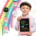 thumbnail image 2 of LCD Writing Tablet, 10 Inch Colorful Toddler Doodle Board Drawing Tablet, Erasable Reusable Electronic Drawing Pads, Educational and Learning Toy for 3-6 Years Old Boy and Girls (Pink), 2 of 6