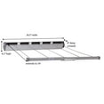 thumbnail image 2 of Household Essentials Retractable 5-Line Laundry Drying Rack, Silver, 2 of 6