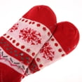 thumbnail image 7 of MySmile 1Pair Women Fleece Slipper Socks Thermal Cozy Fuzzy Sherpa Christmas Socks Non-Skid US 5-11 Red, 7 of 7