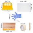thumbnail image 4 of Kit de serigrafía Timcorr Kit de inicio de pantalla Rascador de tinta de madera Película transparente, 4 of 6