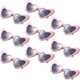 thumbnail image 1 of 9 Pairs Heart Shaped Sunglasses Vintage Heart Sunglasses Women Retro Glasses for Shopping Travel Party Accessories, 1 of 3
