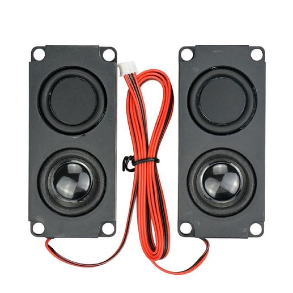 Apooke 2Pcs Audio Speaker Stereo Woofer Portable Speakers 10045 LED TV Speaker 8Ohm 5W Square Audio Speaker 580MM Cable Length