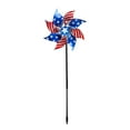 thumbnail image 2 of Patriotic American Flag Pinwheels Set 10 Pack Garden Wind Spinners for 4th of July Outdoor Decoration, 2 of 6