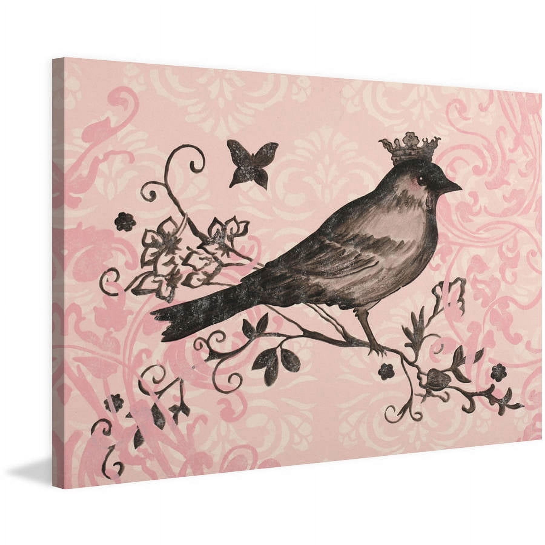 Marmont Hill "Regal Songbird 2" by Reesa Qualia Painting Print on Wrapped Canvas