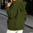 thumbnail image 6 of Cmfcve Women Oversized Hoodies Fall Drop Shoulder Daily Sweatshirts Casual Lounge Winter Pullover Tops with Kangaroo Pocket, 6 of 7