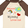 thumbnail image 4 of Inktastic Someone in Wyoming Loves Me Boys or Girls Long Sleeve Baby Bodysuit, 4 of 5
