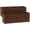 Brown, variant on Basics Collapsible Fabric Storage Bins with Handles, Cube Organizer, Lightweight Fabric, 10.5"x10.5"x11", Brown, 6-Pack