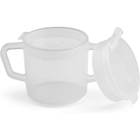 Providence Spillproof Sippy 2 Handle Mug with Lid, 8 Ooz
