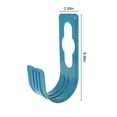 thumbnail image 3 of Estbridge Heavy-Duty Wall-Mounted Garden Hose Rack  Multicolor ABS Plastic Hose Hanger for Organized Storage & Easy Access  Up to 110lbs Capacity Light blue, 3 of 8