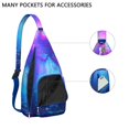 thumbnail image 2 of Intergalactic Traveler Chest Bag - Spaceship & Constellation Design, 2 of 4