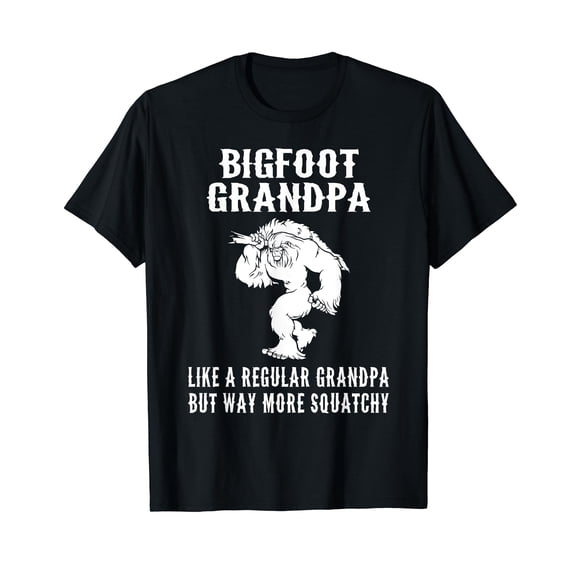 Bigfoot Grandpa Sarcastic Funny Sasquatch Gift Men T-Shirt
