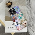 thumbnail image 5 of Case for iPhone 16 Pro Max, Hybrid Heavy Duty 2 in 1 Full Body Rugged Shockproof Protection Glossy Case for iPhone 16 Pro Max - Ocean Shells Starfish Pearl Flowers, 5 of 7