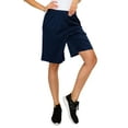 thumbnail image 5 of EttelLut - Women's Knee Length Loose Shorts with Side Pockets and Drawstring - Navy m, 5 of 8