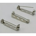 thumbnail image 5 of EOEMY 50 Silver Brooch Pin Back Bar With Safety Catch 25mm Diy Badge Sewing Craft, 5 of 7