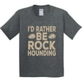 thumbnail image 3 of Inktastic Rather Be Rock Hounding Geology Youth T-Shirt, 3 of 5
