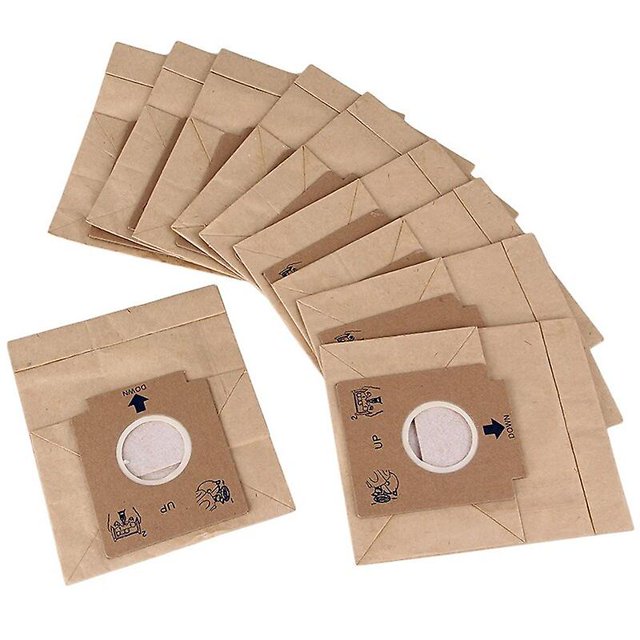 10 Uds. Bolsas de polvo de papel Kraft para aspiradora bolsa de polvo de doble filtro apta para Z1480 Zw1200-211 ZefeiWu 8390611523657