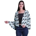 thumbnail image 1 of Moomaya Cardigan Boléro Imprimé Ouvert à l'Avant à Manches Évasées Longues Vêtements d'Été pour Femmes, 1 of 1