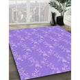 thumbnail image 3 of Ahgly Company Tapis d'Intérieur Lavable en Machine Carré Transitionnel Aztech Violet, 7 Pieds Carré, 3 of 7