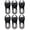 Black, variant on 6Pcs Interlocking Banana Combs Hair Clips French Side Comb Holder Sets Soft & Bendable Updo Making Tools - Brown